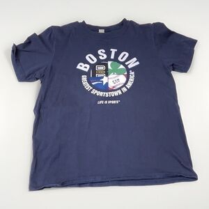 BOSTON Fan Sport Teams Unisex Combined Logo Mashup Tshirt Size See Notes